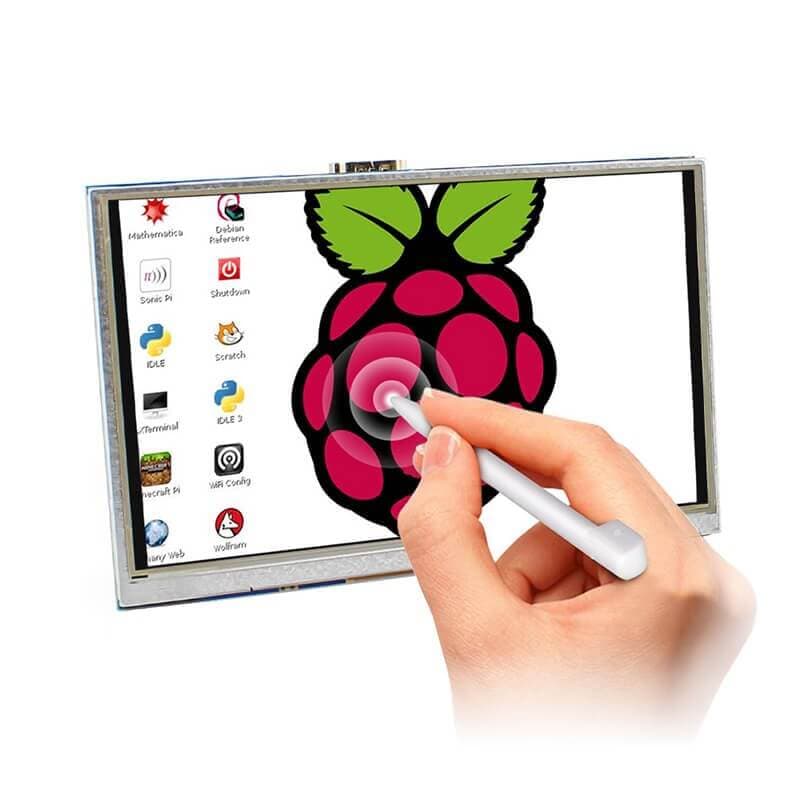 صفحه نمایش لمسی 5 اینچی HDMI با Raspberry Pi